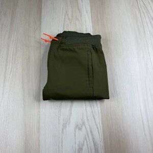 Polo 67 Mens Green Elastic Waist in Drawstring Regular Fit Jogger Pants Small